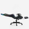 Fotel gamingowy ergonomiczny z podnóżkiem LED RGB The Horde Comfort Wybór