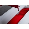 Łóżko małżeńskie 160x200cm z pojemną szufladą i szufladami, białe lakierowane Teide. Katalog