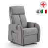 Fotel relaksacyjny elektryczny z 2 silnikami, podnoszeniem dla osób starszych i podwójnym podnóżkiem Riviera. Katalog