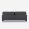 Sofa 3-osobowa 200cm tkanina nowoczesna nóżki metalowe Boray 