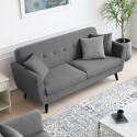 Sofa salonowy 3-osobowy nowoczesny design skandynawski wytrzymały 191cm Hayem Środki