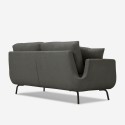 Sofa 3-osobowa nowoczesna stylu północnego w minimalistyczny sposób - szary materiał Folkerd. Katalog