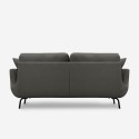 Sofa 3-osobowa nowoczesna stylu północnego w minimalistyczny sposób - szary materiał Folkerd. Stan Magazynowy