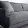 Sofa 3-osobowa z metalowymi nogami 200 cm tkanina koloru czarnego Egbert. Cena