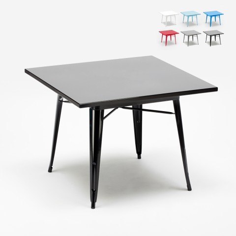 Metalowy stół 80x80 cm idealny do baru i kuchni styl industrialny Dynamite Promocja