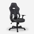 Krzesło biurowe do gier Ergonomiczny fotel wyścigowy z poduszką lędźwiową Estoril Promocja