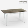 Stół jadalny 120x60 przemysłowy drewno metalowe wintage Caupona Brush Promocja