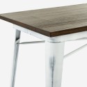 Stół jadalny 120x60 przemysłowy drewno metalowe wintage Caupona Brush Oferta