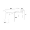 Stół jadalny 120x60 przemysłowy drewno metalowe wintage Caupona Brush Model