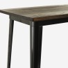 Stół jadalniany kuchenny styl przemysłowy 120x60 drewno metal Catal. Wybór