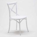 Biały kwadratowy stolik 70x70 cm z 2 kolorowymi krzesłami Vintage Cocktail 