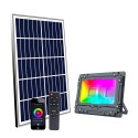 Faro LED solar oświetlenie sceny wielokolorowe RGB 100W Bluetooth Toscor M Sprzedaż