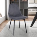 Krzesło restauracyjne do kuchni w jadalni z aksamitu o nowoczesnym designieLozan. Katalog