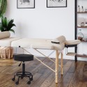 Ergonomiczny, regulowany, tapicerowany stołek obrotowy dla kosmetyczki Senzu Stan Magazynowy