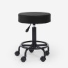 Ergonomiczny, regulowany, tapicerowany stołek obrotowy dla kosmetyczki Senzu Model