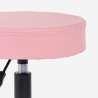 Ergonomiczny, regulowany, tapicerowany stołek obrotowy dla kosmetyczki Senzu 