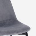 Krzesło restauracyjne do kuchni w jadalni z aksamitu o nowoczesnym designieLozan. 