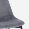 Krzesło restauracyjne do kuchni w jadalni z aksamitu o nowoczesnym designieLozan. 