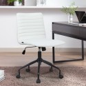 Krzesło biurowe z regulacją ergonomiczną i białą tkaniną Zolder Light. Sprzedaż