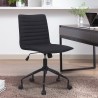 Krzesło biurowe, obrotowe, tapicerowane w czarną tkaninę - Zolder Dark. Sprzedaż