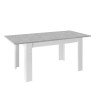 Stół rozkładany 90x137-185 cm biały na wysoki połysk szary beton Sly Basic Oferta