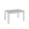 Stół rozkładany 90x137-185 cm biały na wysoki połysk szary beton Sly Basic Sprzedaż