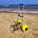 Wózek plażowy wędkarski Surfcasting 2 duże koła Ariel. Stan Magazynowy