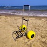 Wózek plażowy wędkarski Surfcasting 2 duże koła Ariel. Stan Magazynowy