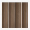 4 x dekoracyjna płyta dźwiękochłonna o wymiarach 240x60cm z ciemnego drewna orzechowego Kover-NS. Promocja