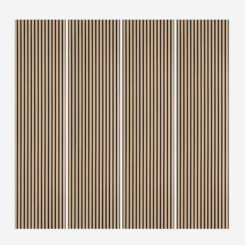 4 panele akustyczne Projekt 240x60 cm z drewna orzechowego Kover-W Promocja 4 panele akustyczne Projekt 240x60 cm z drewna orzechowego Kover-W Promocja