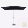 Czarny parasol tarasowy 3x2 z centralnym drążkiem Rios Black Oferta