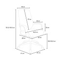 Krzesło biurowe-fotel regulowane ergonomiczne nowoczesne Boavista Dark. Stan Magazynowy