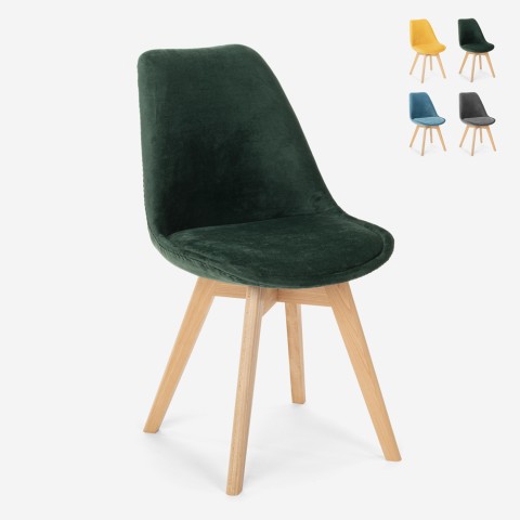 Drewniane krzesło kuchenne lub barowe z poduszką Dolphin Lux Promocja