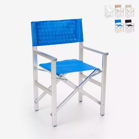 Przenośne składane krzesło plażowe z aluminium Regista Gold Promocja