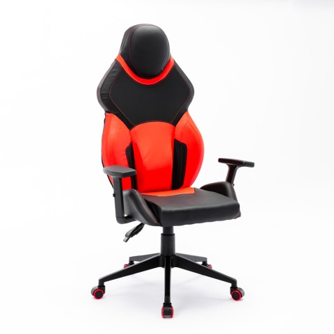Regulowany i ergonomiczny fotel gamingowy Portimao Fire Promocja