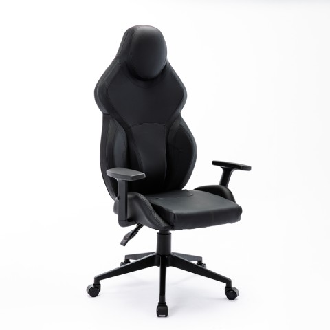 Regulowany fotel gamingowy Portimao ze sztucznej skóry Promocja