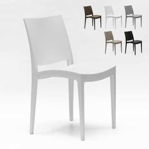 Zestaw 24 polipropylenowych krzeseł restauracyjnych Grand Soleil Trieste