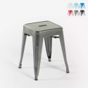 krzesło barowe wysokie kuchenne Lix przemysłowe z metalu ze stali steel rocket. Promocja