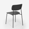 Krzesło z polipropylenu i metalu, nowoczesne wzornictwo, Josy 