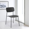 Krzesło z polipropylenu i metalu, nowoczesne wzornictwo, Josy Stan Magazynowy