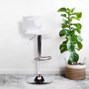 Obrotowy stołek barowy San José z chromowanej stali Modern Design Katalog