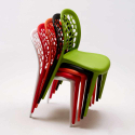 Czarny kwadratowy stolik 70x70 cm z 2 kolorowymi krzesłami WEDDING Mojito 