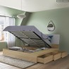 Łóżko podwójne 160x190 cm kontener nowoczesny design Steyr Sprzedaż