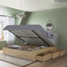 Łóżko podwójne 160x190 cm kontener nowoczesny design Steyr Oferta