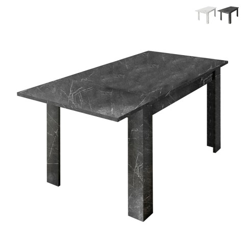 Rozkładany stół jadalniany w efekcie marmuru 90x137-185cm nowoczesny Auris Promocja