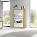 Wystawa nowoczesnego salonu 4-drzwiowa w białym drewnie 102x43cm Tina WB Basic Oferta