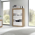 Wystawa nowoczesnego salonu 4-drzwiowa w białym drewnie 102x43cm Tina WB Basic Sprzedaż