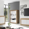 Wystawa nowoczesnego salonu 4-drzwiowa w białym drewnie 102x43cm Tina WB Basic Cechy