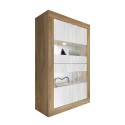 Wystawa nowoczesnego salonu 4-drzwiowa w białym drewnie 102x43cm Tina WB Basic Wybór