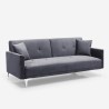 Nowoczesna sofa rozkładana 3 osobowa clic clac Villolus velvet 